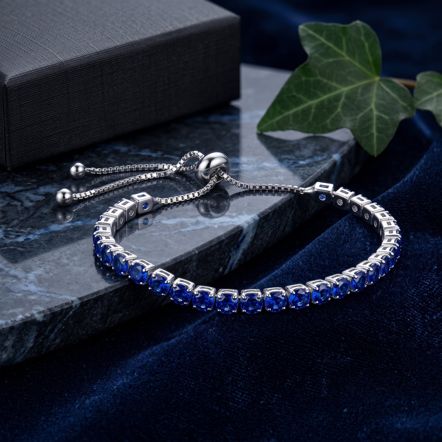 925 Sterling Silver Plated Tennis Bracelet with Solid Pink Cubic Zirconia - Rose Gold