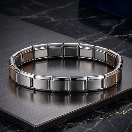 Multi Link Italian Charm Bracelet - Silver