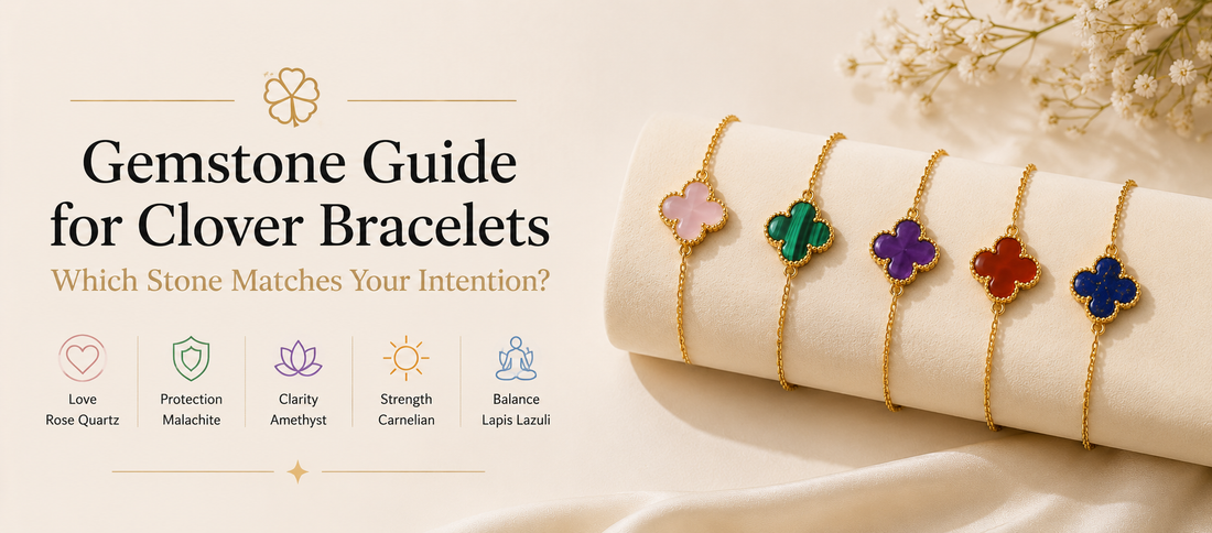 Gemstone Guide for Clover Bracelets - Which Stone Matches Your Intention?