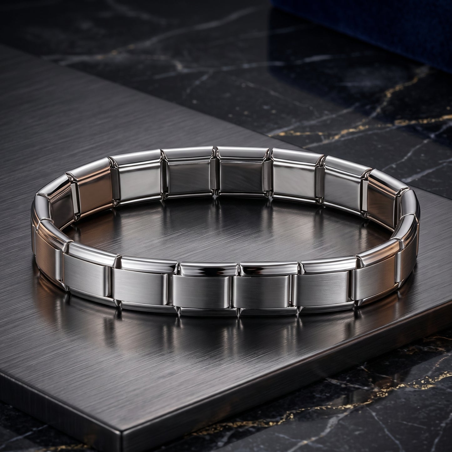 Multi Link Italian Charm Bracelet - Silver