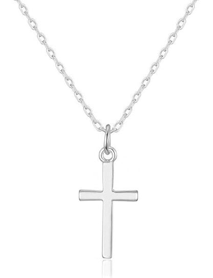 Silver Plated Cross Pendant Necklace