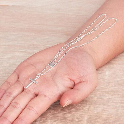 Silver Plated Cross Pendant Necklace