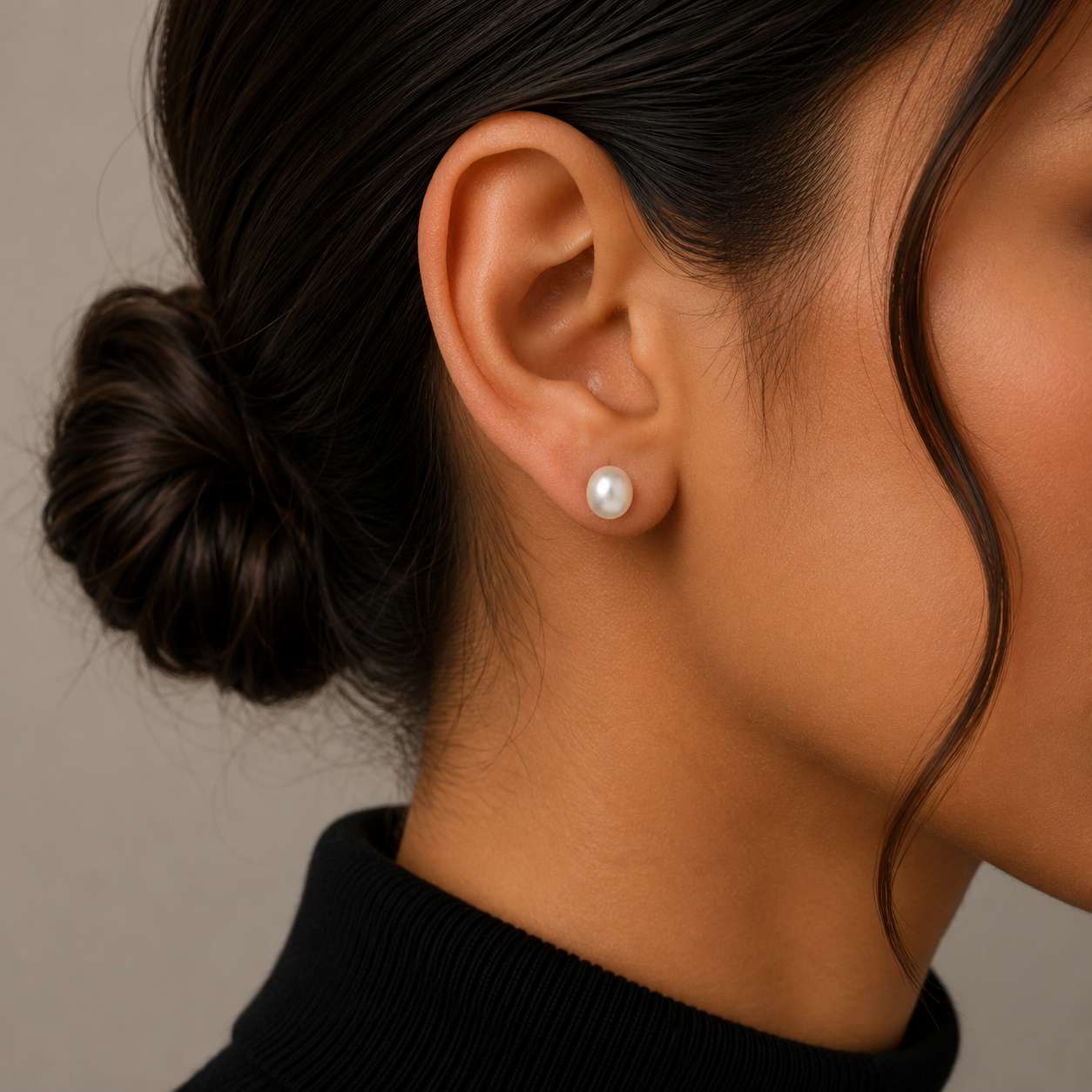 925 Sterling Silver Freshwater Cultured Pearl Stud Earrings